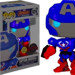 The Amazing Collectables Funko Pop! Avengers Mech Strike - Captain America Mech Glow In The Dark #829