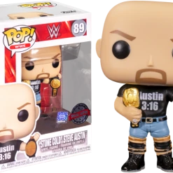 The Amazing Collectables Funko Pop! WWE - Stone Cold Steve Austin With Austin 3:16 Shirt #89