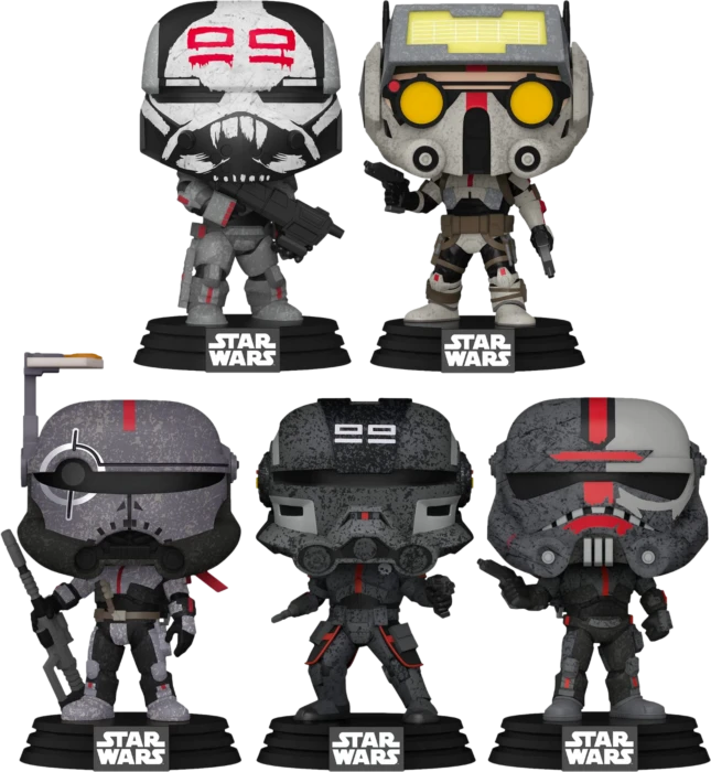 The Amazing Collectables Funko Pop! Star Wars: The Bad Batch - Clone Force 99 - Bundle (Set Of 5) Bundles 3 The Amazing Collectables Funko Pop! Star Wars: The Bad Batch - Clone Force 99 - Bundle (Set Of 5) Bundles