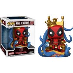 The Amazing Collectables Funko Pop! Deadpool - King Deadpool On Throne Metallic Deluxe #724