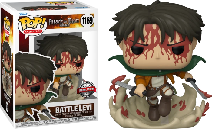 The Amazing Collectables Animation Funko Pop! Attack On Titan - Battle Levi #1169 3 The Amazing Collectables Animation Funko Pop! Attack On Titan - Battle Levi #1169