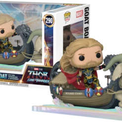 The Amazing Collectables Latest Additions Funko Pop! Rides - Thor 4: Love And Thunder - Thor, Toothgnasher & Toothgrinder With Goat Boat