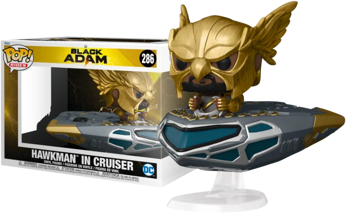 The Amazing Collectables Latest Additions Funko Pop! Rides - Black Adam (2022) - Hawkman With Cruiser #286 3 The Amazing Collectables Latest Additions Funko Pop! Rides - Black Adam (2022) - Hawkman With Cruiser #286