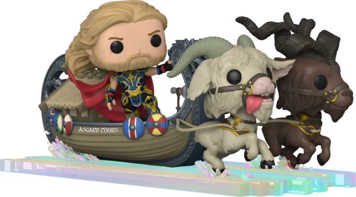 The Amazing Collectables Latest Additions Funko Pop! Rides - Thor 4: Love And Thunder - Thor, Toothgnasher & Toothgrinder With Goat Boat 4 The Amazing Collectables Latest Additions Funko Pop! Rides - Thor 4: Love And Thunder - Thor, Toothgnasher & Toothgrinder With Goat Boat