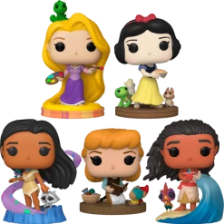 The Amazing Collectables Latest Additions Funko Pop! Disney Princess - Moana, Pocahontas, Snow White, Cinderella & Rapunzel Ultimate - Bundle (Set Of 5)