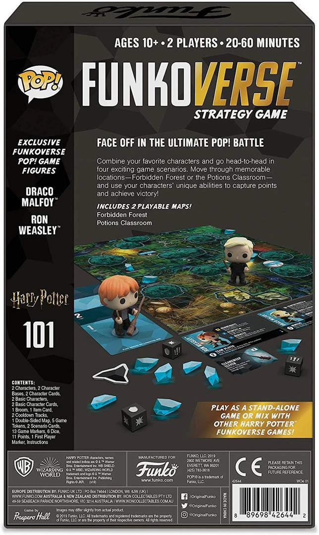 The Amazing Collectables Funkoverse - Harry Potter - Ron Weasley & Draco Malfoy Pop! - Strategy Game 2-Pack Latest Additions 5 The Amazing Collectables Funkoverse - Harry Potter - Ron Weasley & Draco Malfoy Pop! - Strategy Game 2-Pack Latest Additions