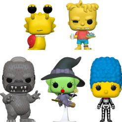 The Amazing Collectables Funko Pop! The Simpsons - Homerzilla, Lisa Snail, Marge Skeleton, Maggie Witch & Hugo - 5-Pack