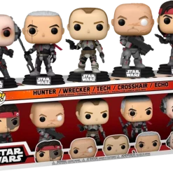 The Amazing Collectables Funko Pop! Star Wars: The Bad Batch - Hunter, Wrecker, Tech, Crosshair & Echo - 5-Pack