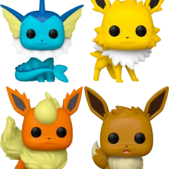 The Amazing Collectables Funko Pop! Pokemon - Will The Real Slim Eevee, Please Stand Up - Bundle (Set Of 4) Bundles