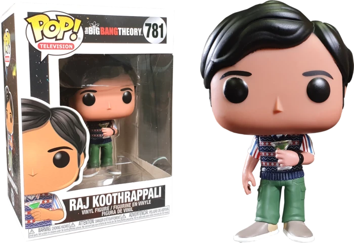 The Amazing Collectables Television Funko Pop! The Big Bang Theory - Rajesh Koothrappali With Grasshopper Cocktail #781 3 The Amazing Collectables Television Funko Pop! The Big Bang Theory - Rajesh Koothrappali With Grasshopper Cocktail #781