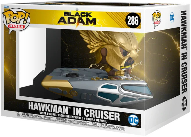 The Amazing Collectables Latest Additions Funko Pop! Rides - Black Adam (2022) - Hawkman With Cruiser #286 5 The Amazing Collectables Latest Additions Funko Pop! Rides - Black Adam (2022) - Hawkman With Cruiser #286