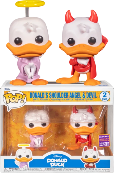 The Amazing Collectables Latest Additions Funko Pop! Disney - Donald Duck’s Shoulder Angel & Devil - 2-Pack (2022 Wondrous Convention Exclusive) 3 The Amazing Collectables Latest Additions Funko Pop! Disney - Donald Duck’s Shoulder Angel & Devil - 2-Pack (2022 Wondrous Convention Exclusive)