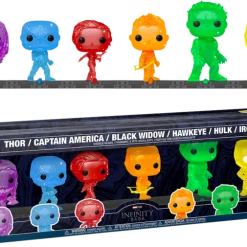 The Amazing Collectables Funko Pop! Avengers 4: Endgame - The Avengers Infinity Stones Artist Series 6-Pack With Collector Base