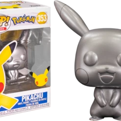 The Amazing Collectables Funko Pop! Pokemon - Pikachu Silver Metallic #353