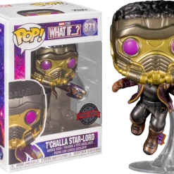 The Amazing Collectables Funko Pop! Marvel: What If… - T’Challa Star-Lord Metallic #871