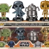 The Amazing Collectables Funko Pop! Star Wars - Yoda, C-3PO, Darth Vader & R2-D2 Ralph McQuarrie Concept Series - 4-Pack