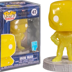 The Amazing Collectables Funko Pop! Avengers 4: Endgame - Iron Man Yellow Infinity Stone Artist Series With Pop! Protector #47