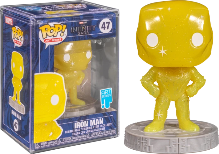 The Amazing Collectables Funko Pop! Avengers 4: Endgame - Iron Man Yellow Infinity Stone Artist Series With Pop! Protector #47 3 The Amazing Collectables Funko Pop! Avengers 4: Endgame - Iron Man Yellow Infinity Stone Artist Series With Pop! Protector #47