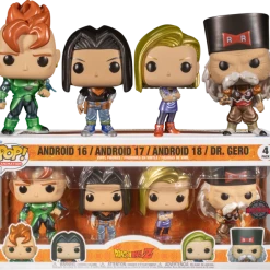 The Amazing Collectables Funko Pop! Dragon Ball Z - Android 16, Android 17, Android 18 & Dr. Gero - 4-Pack Animation
