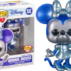 The Amazing Collectables Funko Pop! Pops With Purpose - Spider-Man, Cheshire Cat, Sulley, Minnie Mouse & BB-8 Make A Wish Blue Metallic -Bundle (Set Of 5) Bundles