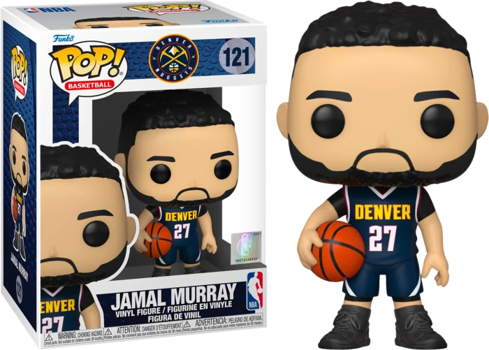 The Amazing Collectables Funko Pop! NBA Basketball - Jamal Murray Denver Nuggets Dark Blue Jersey #121 3 The Amazing Collectables Funko Pop! NBA Basketball - Jamal Murray Denver Nuggets Dark Blue Jersey #121