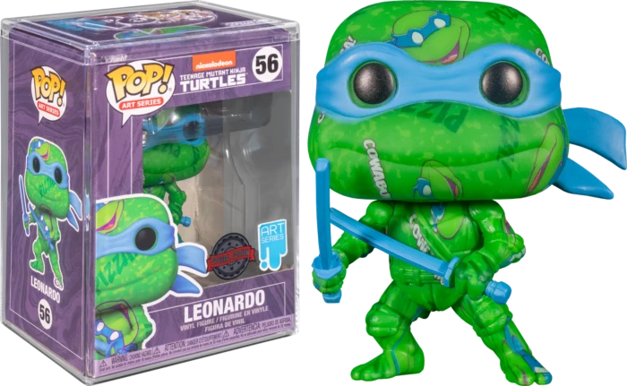 The Amazing Collectables The Teenage Mutant Ninja Turtles Funko Pop! Teenage Mutant Ninja Turtles II: The Secret Of The Ooze - Leonardo Artist Series With Pop! Protector #56 3 The Amazing Collectables The Teenage Mutant Ninja Turtles Funko Pop! Teenage Mutant Ninja Turtles II: The Secret Of The Ooze - Leonardo Artist Series With Pop! Protector #56