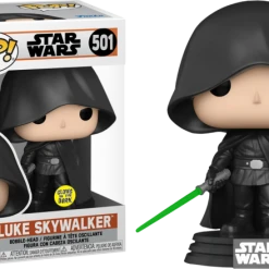 The Amazing Collectables Funko Pop! Star Wars: The Mandalorian - Luke Skywalker With Lightsaber Glow In The Dark #501