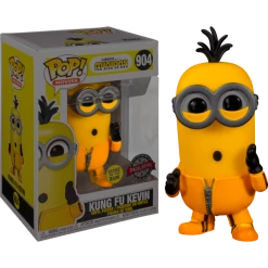 The Amazing Collectables Funko Pop! Minions 2: The Rise Of Gru - Kung Fu Kevin Glow In The Dark #904 Movies