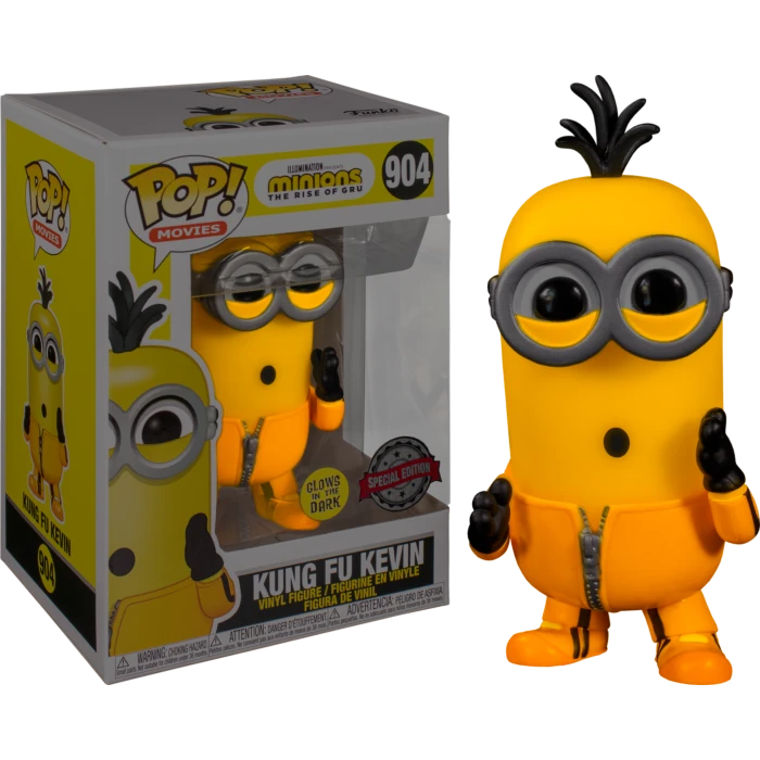 The Amazing Collectables Funko Pop! Minions 2: The Rise Of Gru - Kung Fu Kevin Glow In The Dark #904 Movies 3 The Amazing Collectables Funko Pop! Minions 2: The Rise Of Gru - Kung Fu Kevin Glow In The Dark #904 Movies