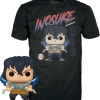 The Amazing Collectables Animation Funko Pop! Demon Slayer - Inosuke Hashibira Unmasked - Vinyl Figure & T-Shirt Box Set