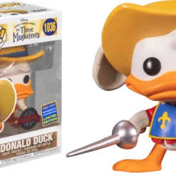 The Amazing Collectables Latest Additions Funko Pop! Mickey, Donald, Goofy: The Three Musketeers - Donald Duck #1036 (2021 Wondrous Convention Exclusive)