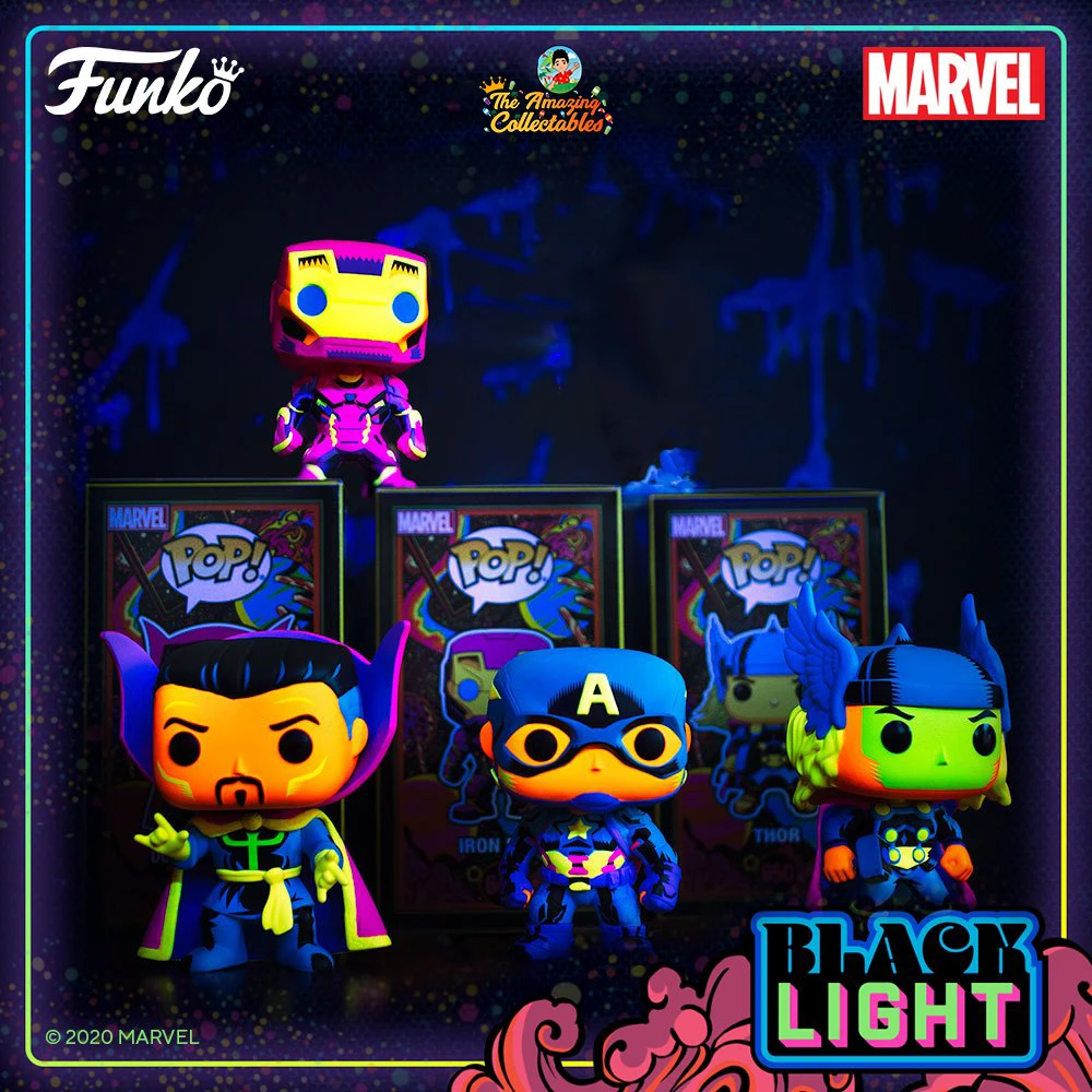The Amazing Collectables Funko Pop! Marvel: Blacklight - Guardians Of The Neon - Bundle (Set Of 4) Blacklight ✨ 3 The Amazing Collectables Funko Pop! Marvel: Blacklight - Guardians Of The Neon - Bundle (Set Of 4) Blacklight ✨