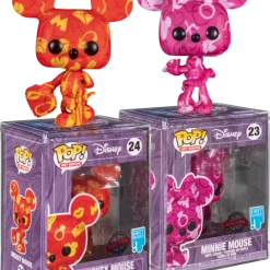 The Amazing Collectables Latest Additions Funko Pop! Disney - Mickey Mouse & Minnie Mouse Artist Series With Pop! Protector - Bundle (Set Of 2)