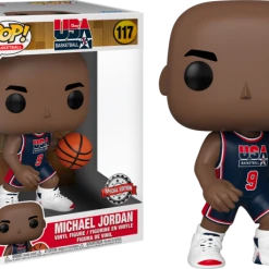 The Amazing Collectables Funko Pop! NBA Basketball - Michael Jordan 1992 Team USA Blue Jersey 10" #117 Sports