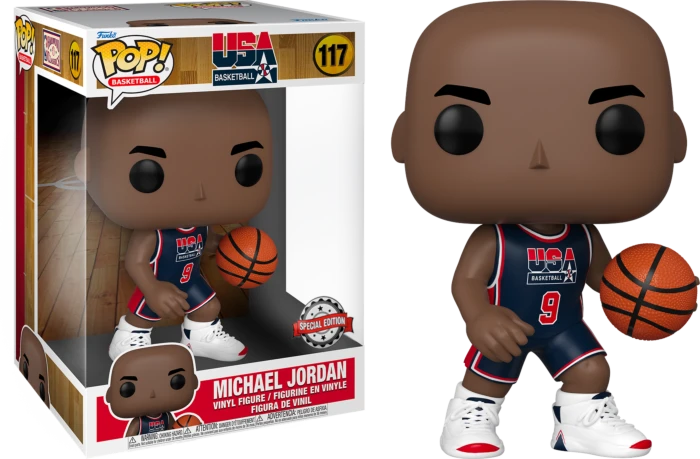 The Amazing Collectables Funko Pop! NBA Basketball - Michael Jordan 1992 Team USA Blue Jersey 10" #117 Sports 3 The Amazing Collectables Funko Pop! NBA Basketball - Michael Jordan 1992 Team USA Blue Jersey 10" #117 Sports