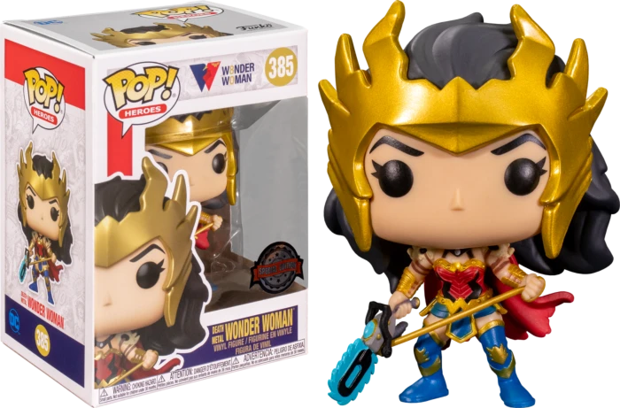 The Amazing Collectables Funko Pop! Wonder Woman - Wonder Woman Death Metal 80th Anniversary #385 - Chase Chance 3 The Amazing Collectables Funko Pop! Wonder Woman - Wonder Woman Death Metal 80th Anniversary #385 - Chase Chance