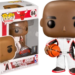 The Amazing Collectables Sports Funko Pop! NBA Basketball - Michael Jordan Chicago Bulls White Warm-Up Suit #84