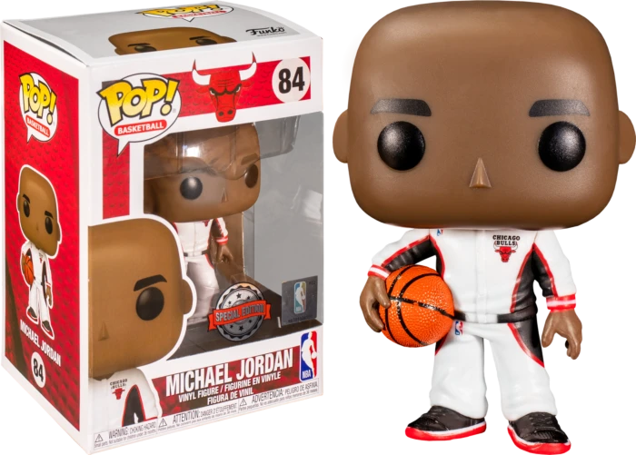 The Amazing Collectables Sports Funko Pop! NBA Basketball - Michael Jordan Chicago Bulls White Warm-Up Suit #84 3 The Amazing Collectables Sports Funko Pop! NBA Basketball - Michael Jordan Chicago Bulls White Warm-Up Suit #84