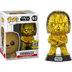 The Amazing Collectables Funko Pop! Star Wars - Chewbacca Gold Chrome #63 (2019 Galactic Convention Exclusive)