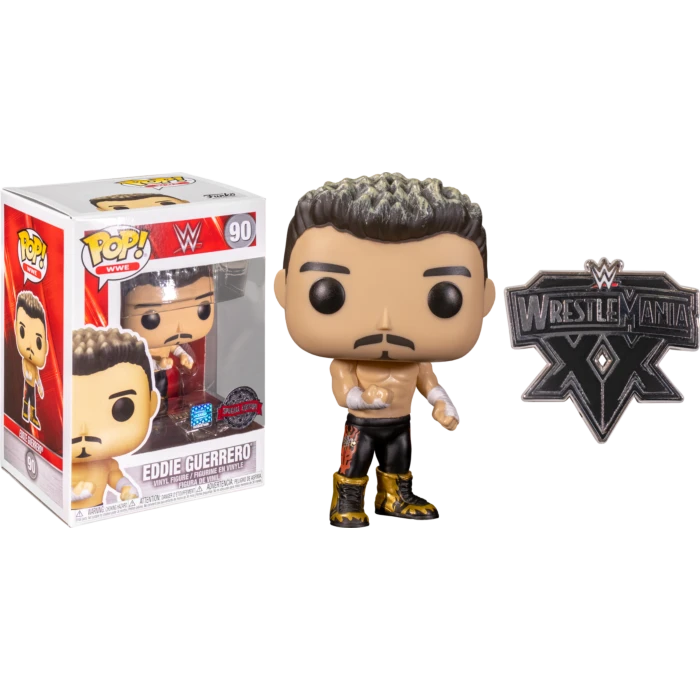 The Amazing Collectables Funko Pop! WWE - Eddie Guerrero With Enamel Pin #90 3 The Amazing Collectables Funko Pop! WWE - Eddie Guerrero With Enamel Pin #90