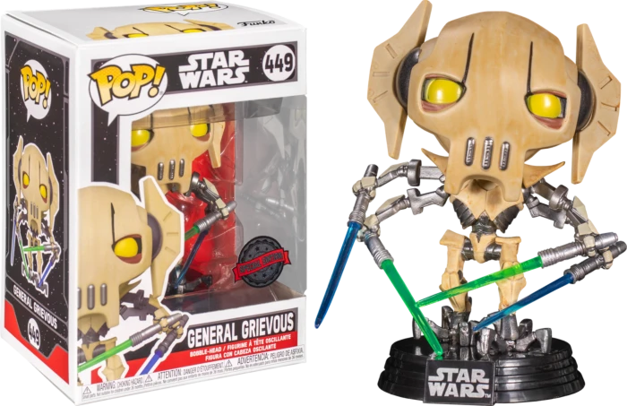 The Amazing Collectables Funko Pop! Funko Pop! Star Wars - General Grievous With Four Lightsabers #449 3 The Amazing Collectables Funko Pop! Funko Pop! Star Wars - General Grievous With Four Lightsabers #449
