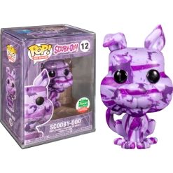 The Amazing Collectables Funko Pop! Scooby-Doo - Scooby Doo Purple Bats Artist Series With Pop! Protector #12 (2020 Funko Holiday Exclusive) Animation