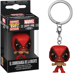 The Amazing Collectables Pop! Keychains Funko Pocket Pop! Keychain - Marvel: Lucha Libre Edition - El Chimichanga De La Muerte Deadpool