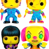 The Amazing Collectables Blacklight ✨ Funko Pop! Horror Classics - Chucky, Elvira, Pennywise & Michael Myers Blacklight - Bundle (Set Of 4)