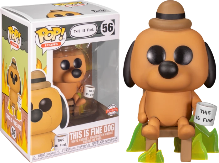 The Amazing Collectables Funko Pop! KC Green - This Is Fine Dog #56 Icons 3 The Amazing Collectables Funko Pop! KC Green - This Is Fine Dog #56 Icons