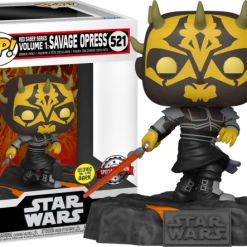 The Amazing Collectables Funko Pop! Star Wars: Red Saber Series Volume 1 - Savage Opress Glow In The Dark Deluxe #521