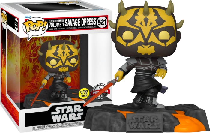 The Amazing Collectables Funko Pop! Star Wars: Red Saber Series Volume 1 - Savage Opress Glow In The Dark Deluxe #521 3 The Amazing Collectables Funko Pop! Star Wars: Red Saber Series Volume 1 - Savage Opress Glow In The Dark Deluxe #521