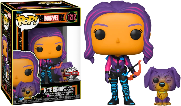 The Amazing Collectables Funko Pop! Hawkeye (2021) - Kate Bishop With Lucky Blacklight #1212 3 The Amazing Collectables Funko Pop! Hawkeye (2021) - Kate Bishop With Lucky Blacklight #1212