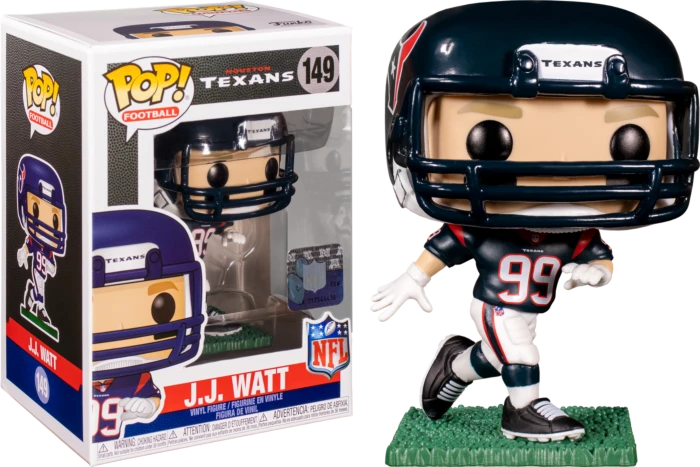 The Amazing Collectables Funko Pop! NFL Football - J.J. Watt Houston Texans With Helmet #149 Sports 3 The Amazing Collectables Funko Pop! NFL Football - J.J. Watt Houston Texans With Helmet #149 Sports