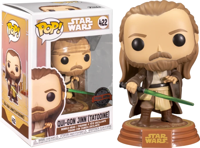 The Amazing Collectables Funko Pop! Star Wars: Across The Galaxy - Qui-Gon Jinn Tatooine #422 3 The Amazing Collectables Funko Pop! Star Wars: Across The Galaxy - Qui-Gon Jinn Tatooine #422